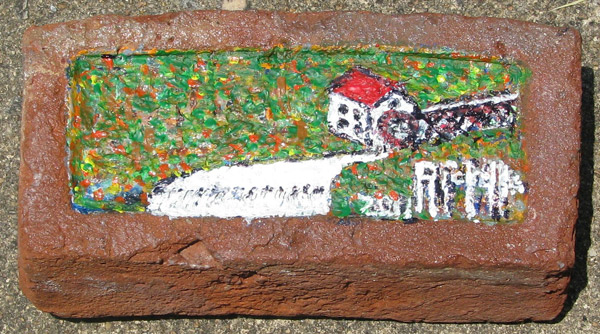 Mill with Waterfall Brick by Danny Ricketts