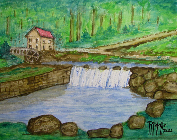 Mill & Waterfall by Danny Ricketts