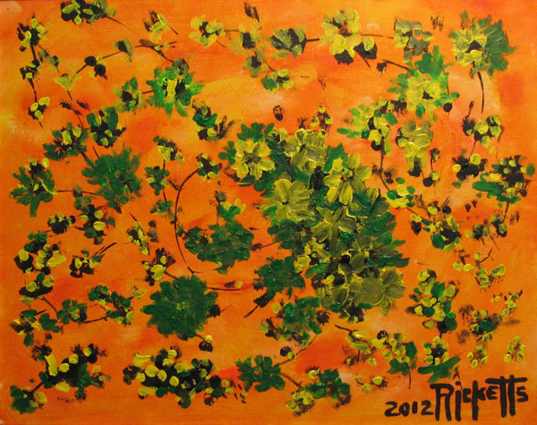 Flowers in Orange & Green by Danny Ricketts