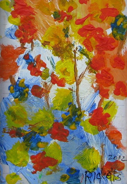 Flower Abstract: Red, Orange, Yellow by Danny Ricketts