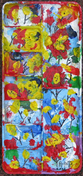 Bright Flowers in Rectangles by Danny Ricketts