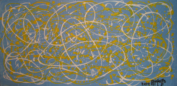 Swirls: Blue, Yellow, White, No. 2 by Danny Ricketts