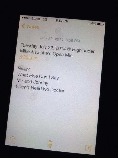 Highlander 7/22/2014